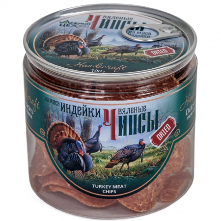 Чипсы из мяса индейки вяленые 100 г 